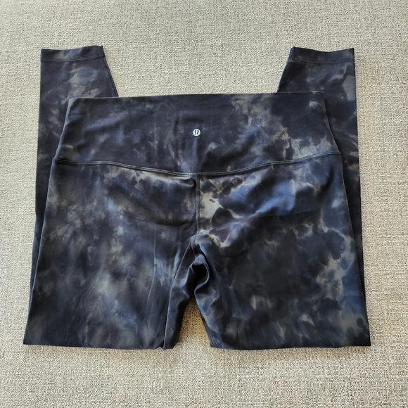 Lululemon Align High Rise Legging Size 18 Diamond Dye Graphite Grey Bronze Green - Picture 5 of 6